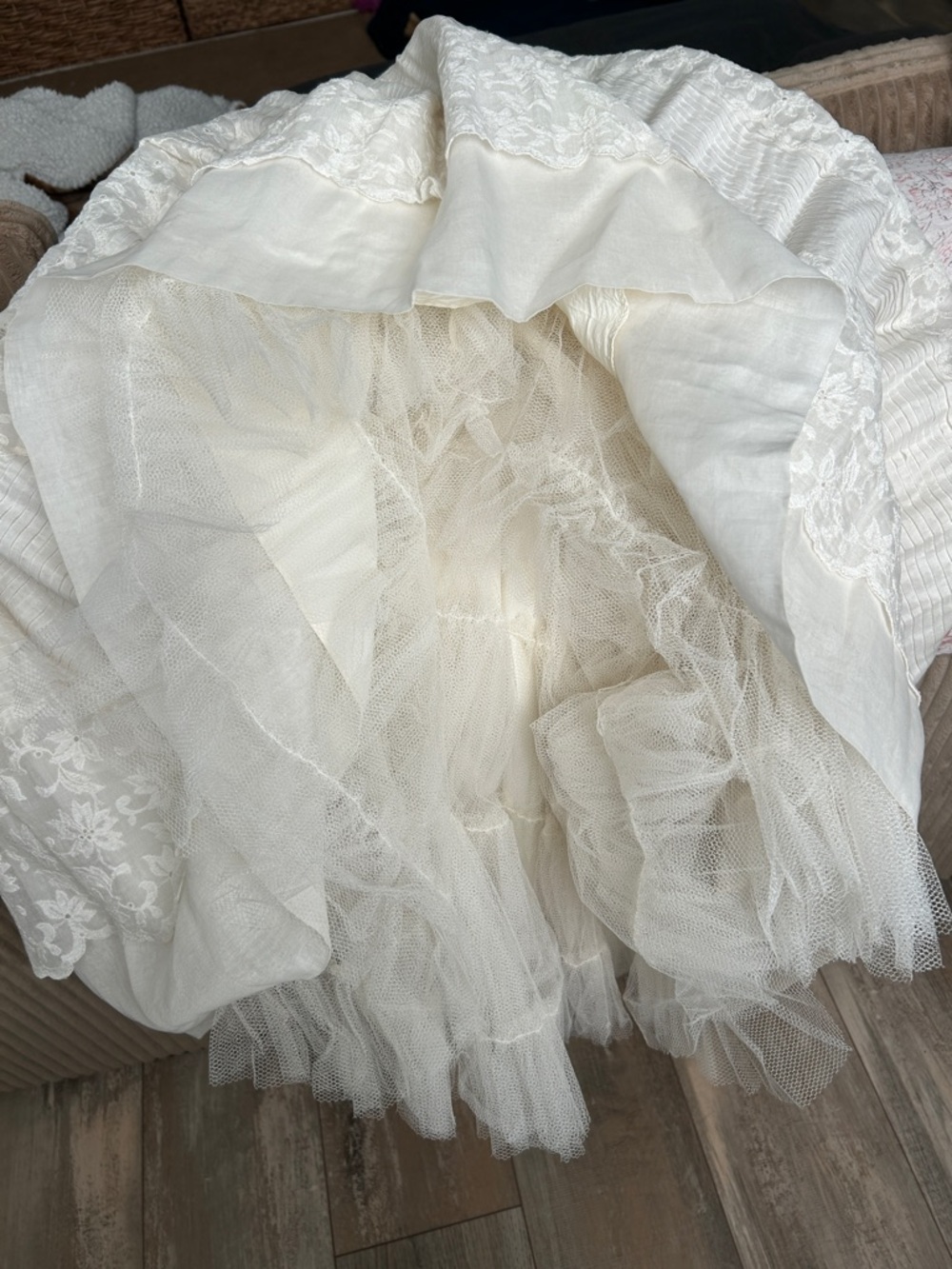 Vintage 1950s Henri Bendel White Lace Dress - Picture 11 of 11